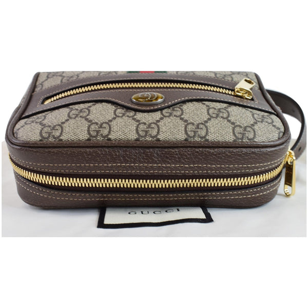 GUCCI Ophidia Small GG Supreme Canvas Web Belt Bag Brown 517076 - Final Sale