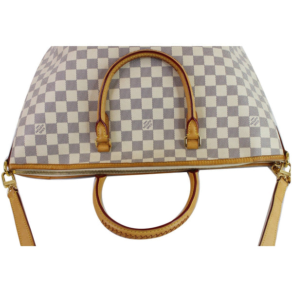 Louis Vuitton Riviera MM Damier Azur Shoulder Bag - leather handles