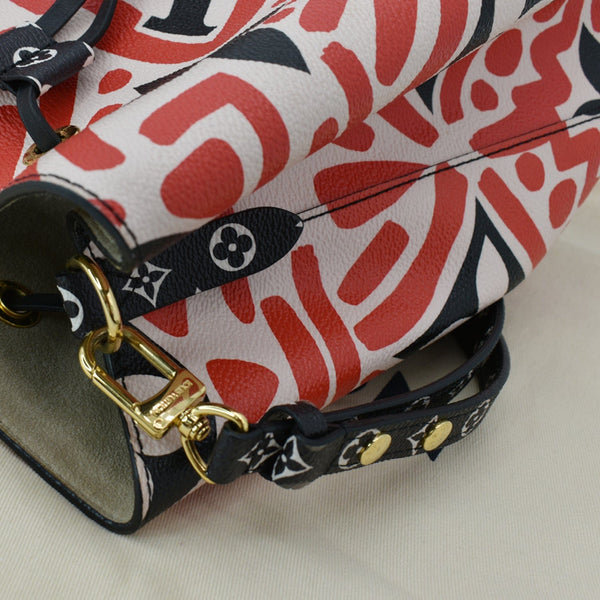 LOUIS VUITTON Crafty NeoNoe MM Monogram Canvas Shoulder Bag Red