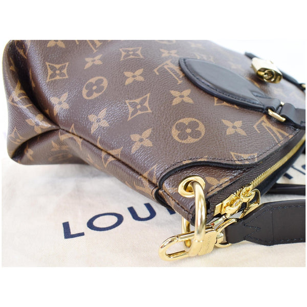 LOUIS VUITTON Flower Zipped PM Monogram Canvas Tote Bag Brown