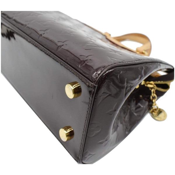 Louis Vuitton Brea MM Monogram Vernis Satchel Bag with studs