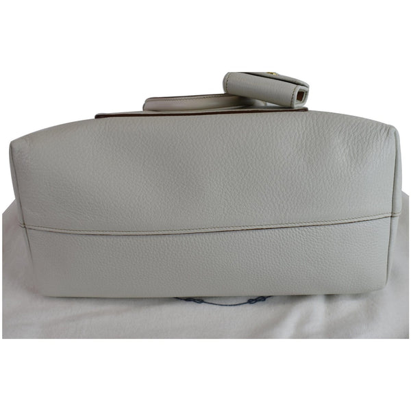 Prada Vitello Daino Pebbled Leather Bottom Bag