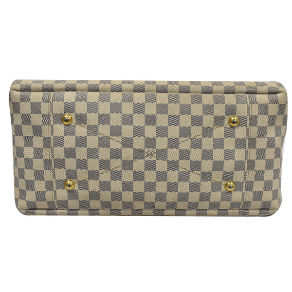 LOUIS VUITTON Artsy MM Damier Azur Hobo Bag White