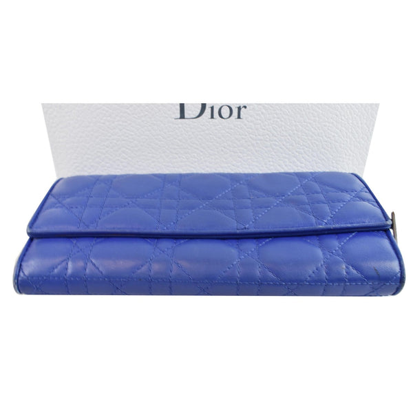 Used Christian Dior Cannage Lady Dior Leather Wallet