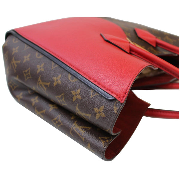 LOUIS VUITTON Kimono Monogram Calfskin Tote Bag Brown/Cerise