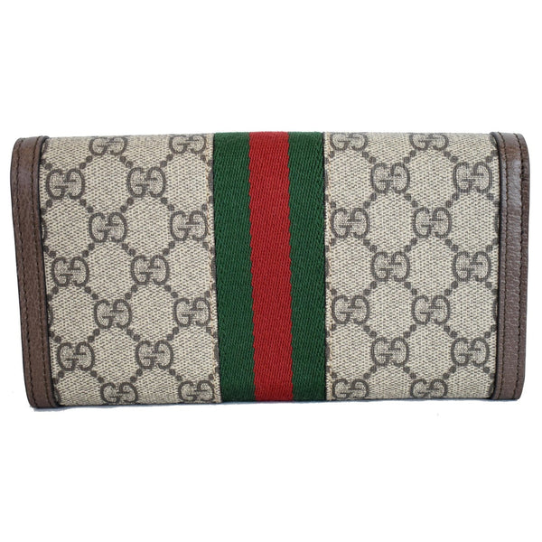 Gucci Ophidia GG Continental Supreme Canvas Wallet Beige 523153