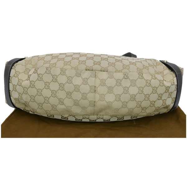 GUCCI Medium Abbey GG Canvas Shoulder Bag Beige 130736