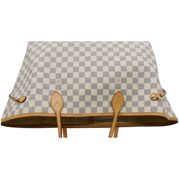 LOUIS VUITTON Neverfull GM Damier Azur Tote Shoulder Bag White
