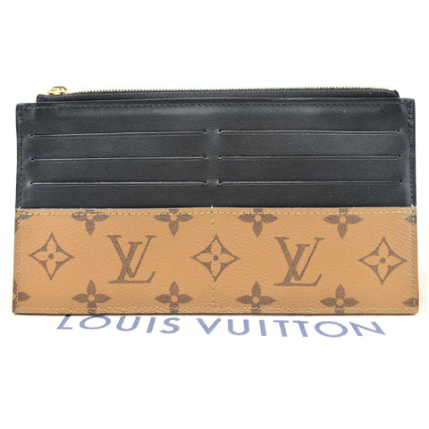 Louis Vuitton Slim Purse Monogram Reverse Canvas Wallet