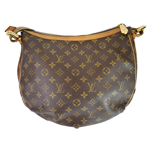 LOUIS VUITTON Tulum GM Monogram Canvas Shoulder Bag Brown