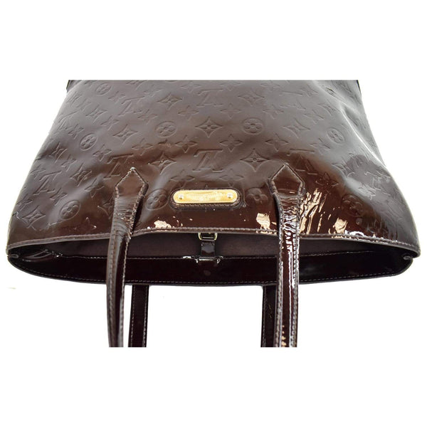 Louis Vuitton Wilshire MM Vernis Leather Tote Handbag - top preview