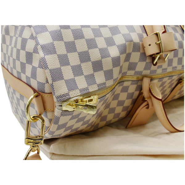 Louis Vuitton Keepall 55 Bandouliere Damier Azur Travel Bag