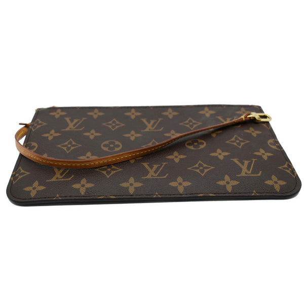 LOUIS VUITTON Neverfull GM Monogram Canvas Pochette Wristlet Pouch Fuchsia