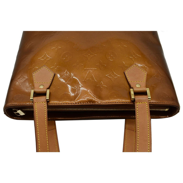 LOUIS VUITTON Houston Monogram Vernis Leather Tote Bag Bronze