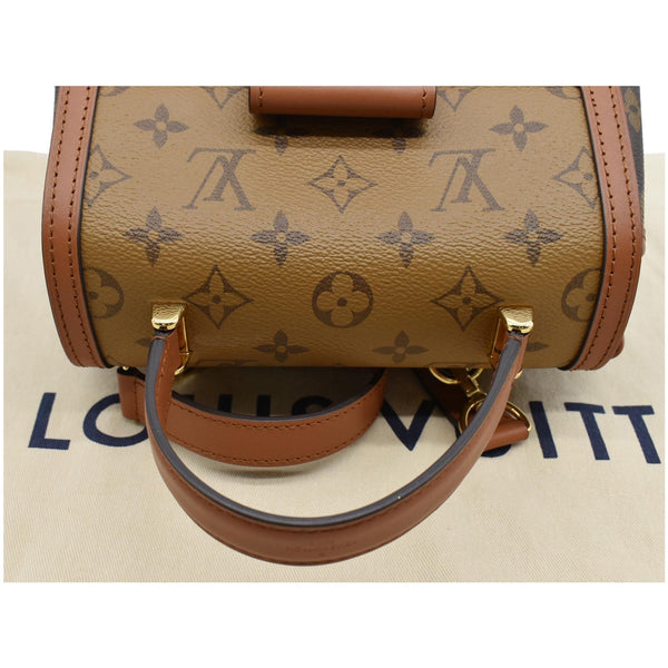 LOUIS VUITTON Dauphine PM Monogram Reverse Canvas Backpack Brown