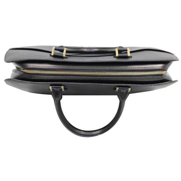 top view lv Sorbonne Epi Leather Briefcase Travel Bag