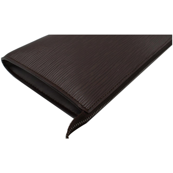 LOUIS VUITTON Moka Pochette Epi Leather Accessoires Pouch Brown