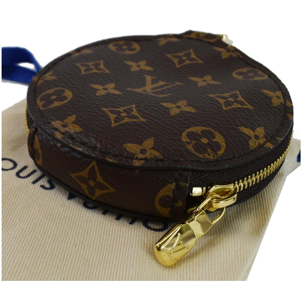 Louis Vuitton Monogram Canvas Round Zipped Coin Purse - top view