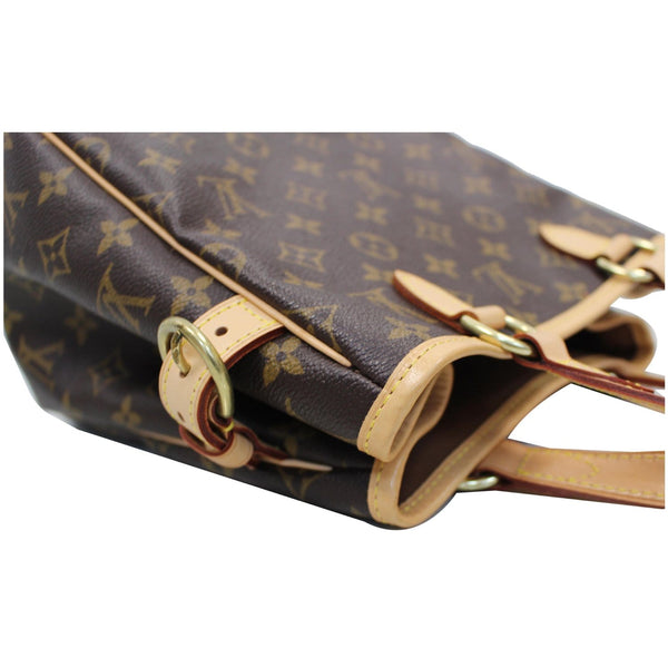 side look lv Batignolles Vertical Monogram Canvas Bag