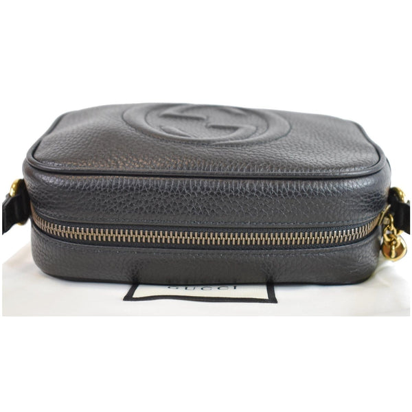 GUCCI Soho Disco Small Leather Crossbody Bag Black 347994