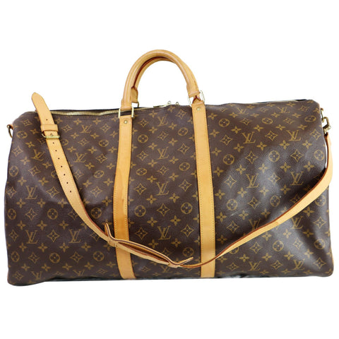 Louis Vuitton Keepall 60 Monogram Canvas Travel Bag front view