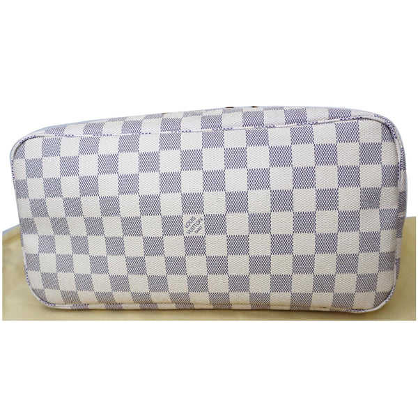 lower preview Lv Neverfull MM Damier Azur Tote Bag