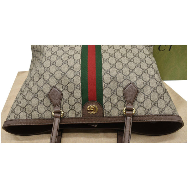 GUCCI Ophidia Medium GG Supreme Canvas Tote Bag Beige 631685