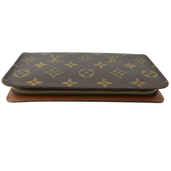 LOUIS VUITTON Monogram Canvas Zippy Wallet Brown