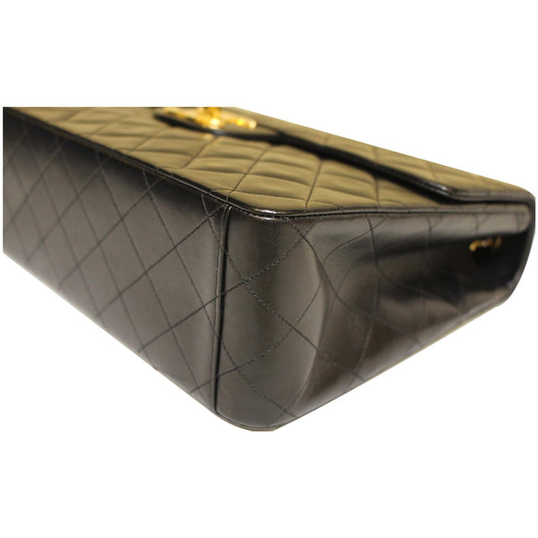CHANEL Classic Flap XL Maxi Jumbo Quilted Lambskin Shoulder Bag Black