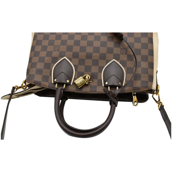 LOUIS VUITTON Normandy Damier Ebene Shoulder Bag Brown