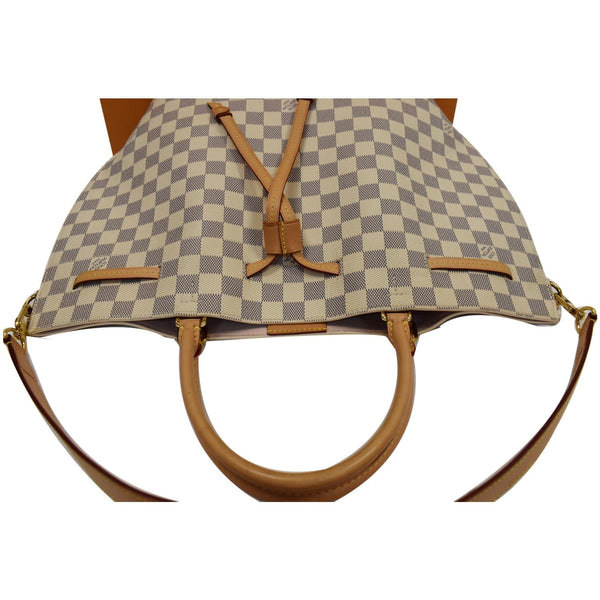 LOUIS VUITTON Girolata Damier Azur Shoulder Bag White