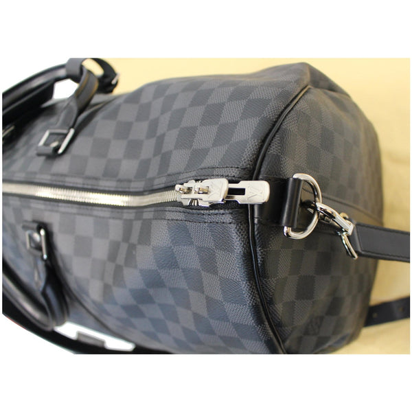 Louis Vuitton Keepall 55 Damier Graphite Travel Bag zip view