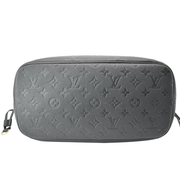 LOUIS VUITTON Neverfull MM Monogram Empreinte Tote Bag Black