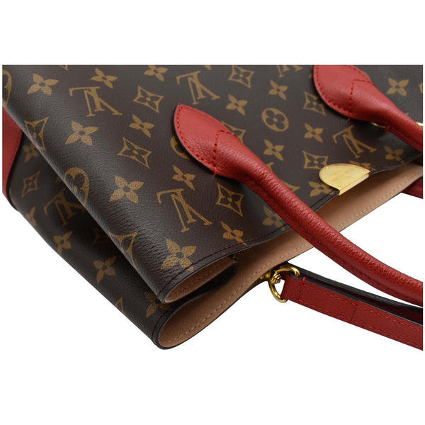 LOUIS VUITTON Flandrin Monogram Canvas Tote Shoulder Bag Red