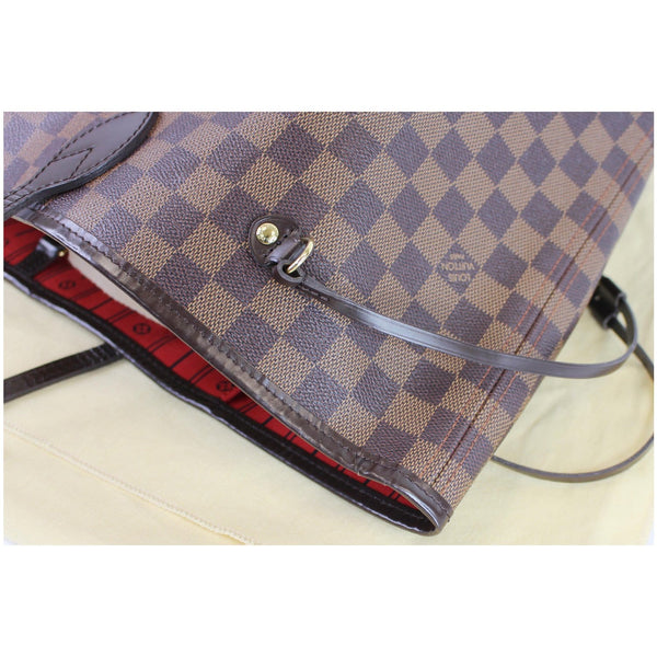 Louis Vuitton Neverfull GM Damier Ebene Satchel Bag - left corner