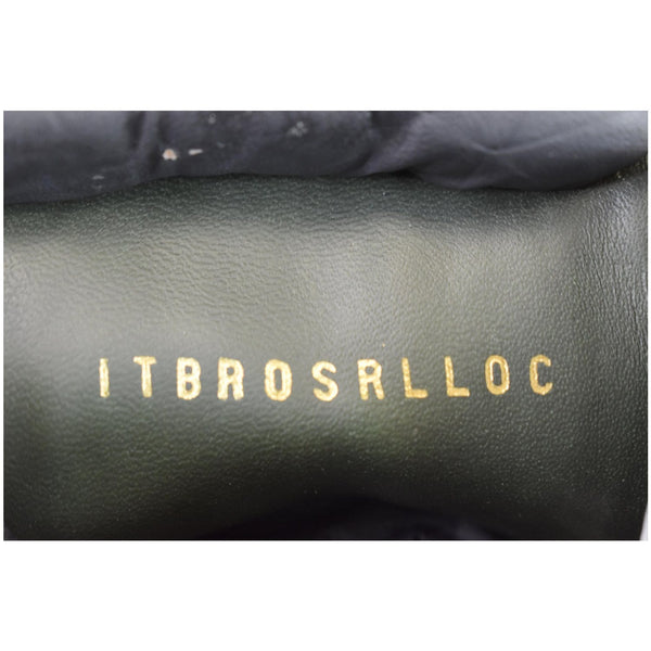 BURBERRY Vintage Check Detail Leather Chelsea Boots Black Size 12