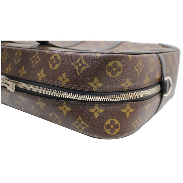 LOUIS VUITTON Porte Documents Voyage GM Macassar Briefcase Bag Brown