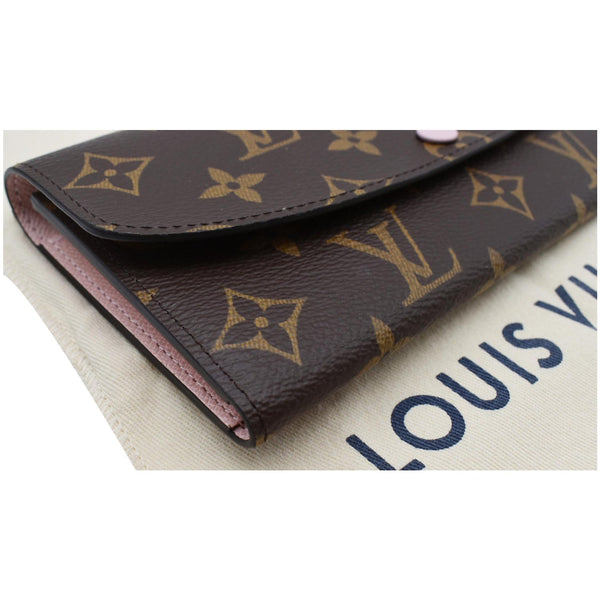 LOUIS VUITTON Emilie Monogram Canvas Wallet Rose Ballerine
