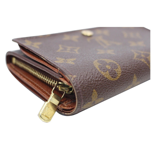 LV Porte Monnaie Monogram Billets Tresor Wallet Side Focused