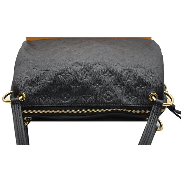 LOUIS VUITTON Ponthieu PM Empreinte Leather Shoulder Bag Black