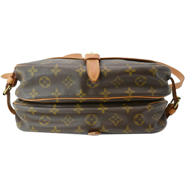 LOUIS VUITTON Saumur 30 Monogram Canvas Crossbody Bag Brown