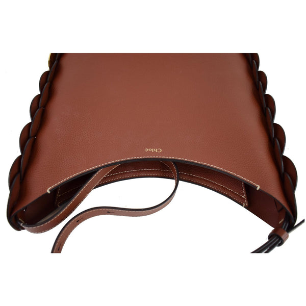 CHLOE Darryl large Grain Leather Hobo/Shoulder Bag Brown