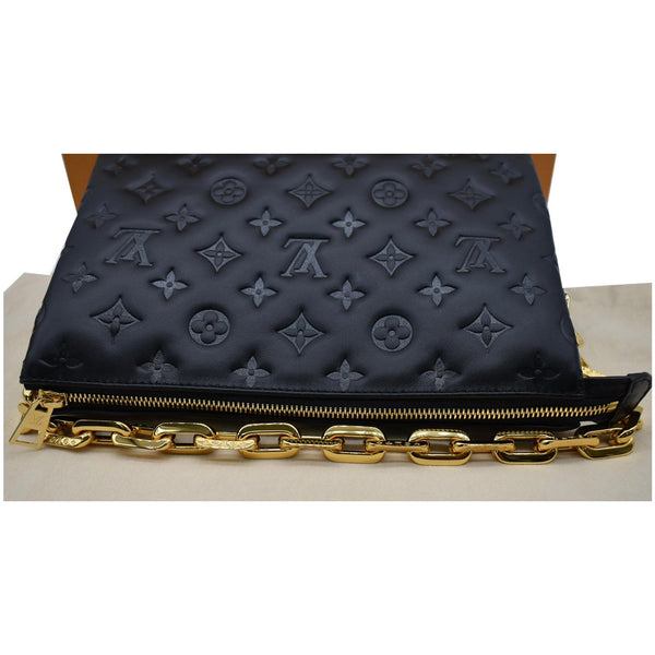 LOUIS VUITTON Coussin PM Monogram Embossed Shoulder Bag Black