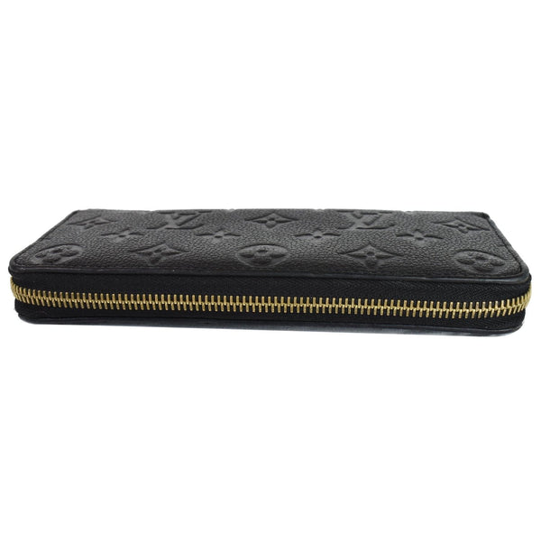 LOUIS VUITTON Clemence Empreinte Leather Wallet Black