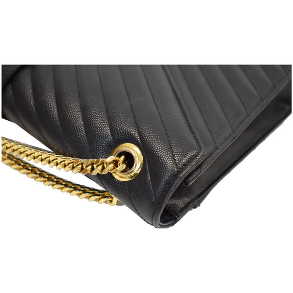 Yves Saint Laurent Large Envelope Grain De Poudre Bag - chain gold | DDH