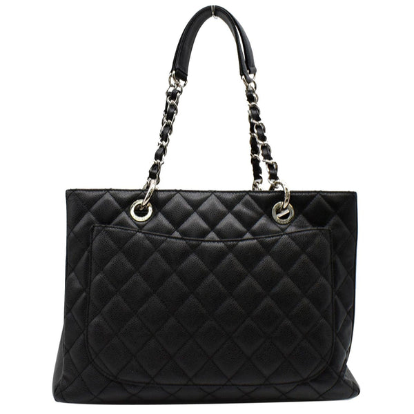 CHANEL Grand Shopping GST Caviar Leather Tote Bag Black