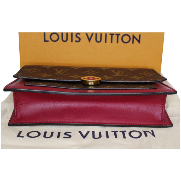 LOUIS VUITTON Monogram Canvas Flore Chain Wallet Fuchsia