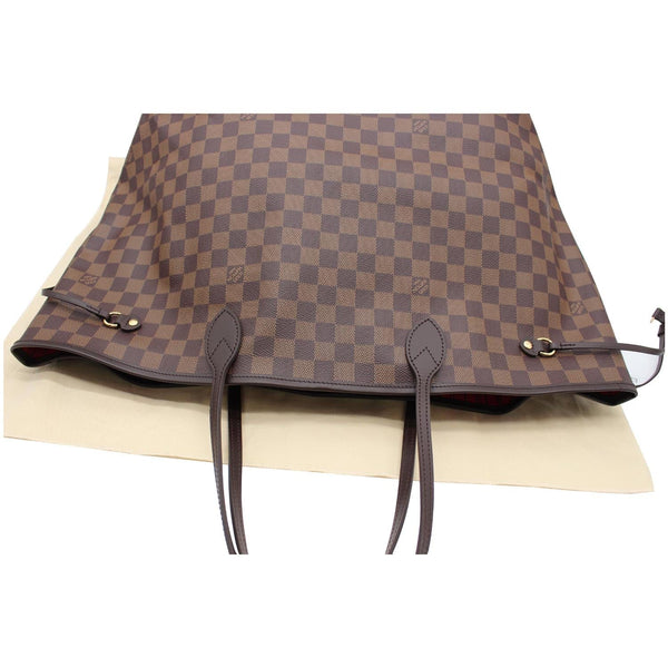 LOUIS VUITTON Neverfull GM Damier Ebene Tote Shoulder Bag Brown