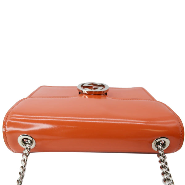 GUCCI Interlocking G Closure Leather Shoulder Bag | DDH