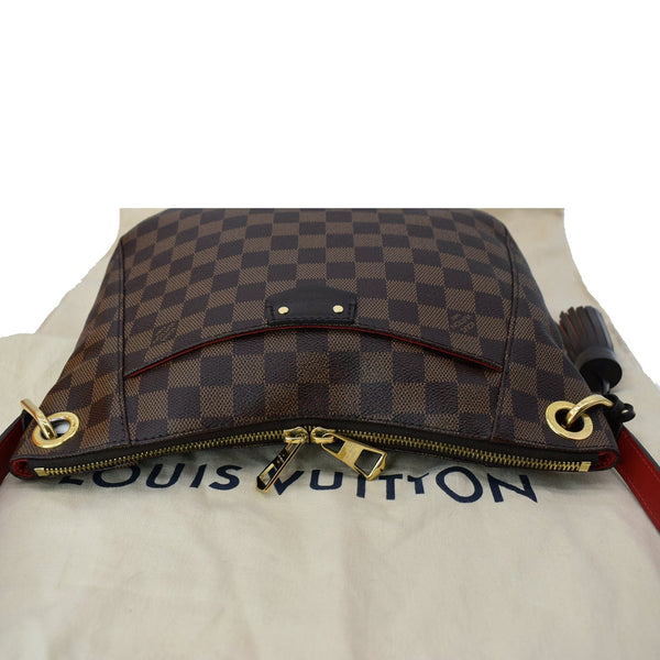 LOUIS VUITTON South Bank Besace Damier Ebene Crossbody Bag Brown